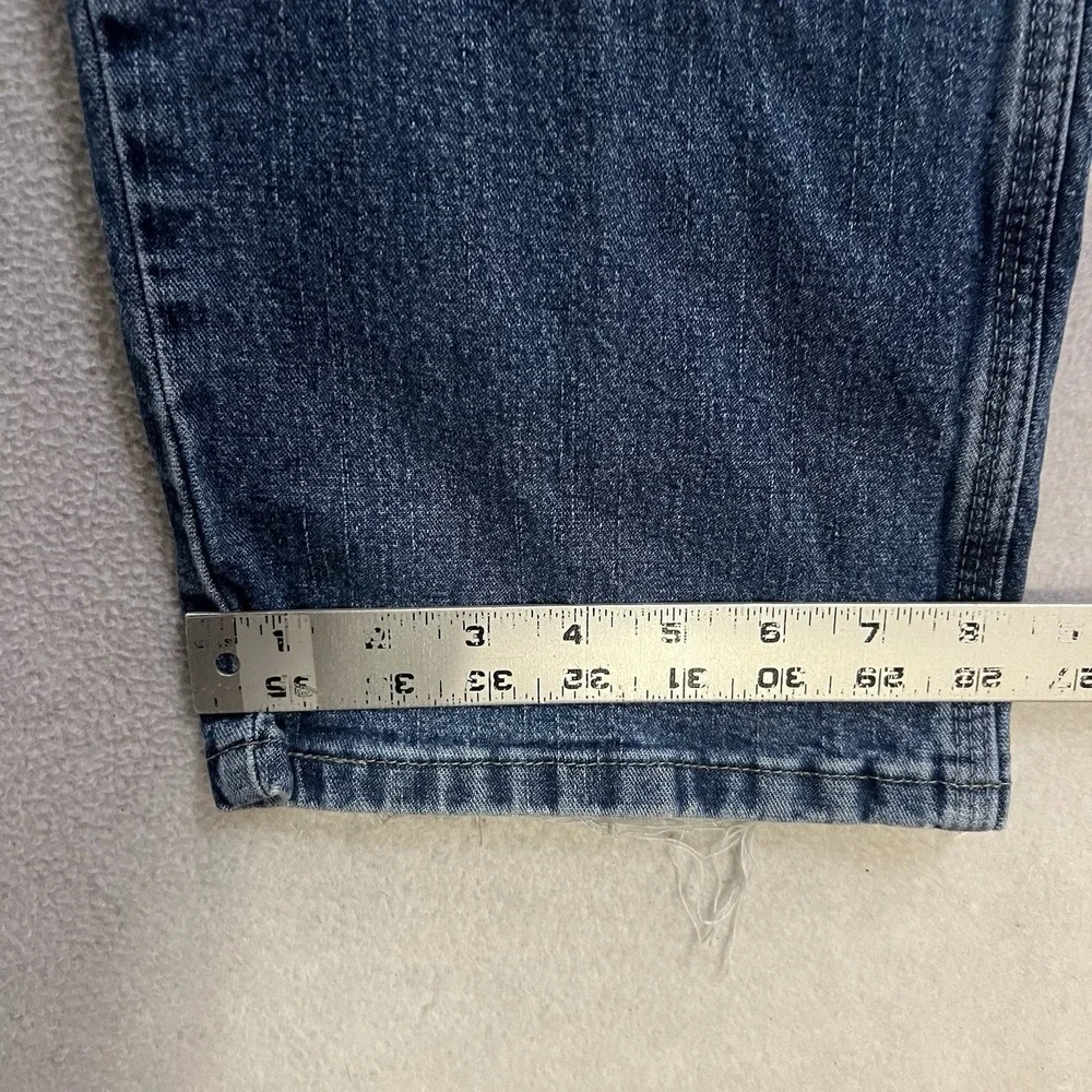 Vintage Wrangler Carpenter Denim Jeans Men's Size 38x30 Straight Leg Loop Work